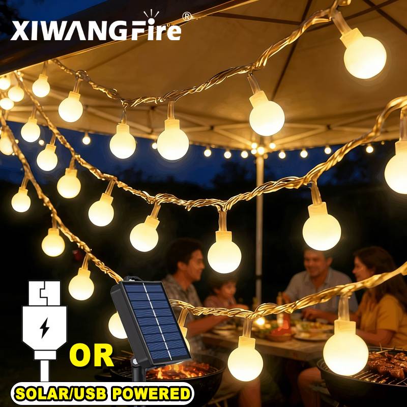 Lighting Decor Outdoor - Guirnalda de Luces Solares/USB/a Pilas de
