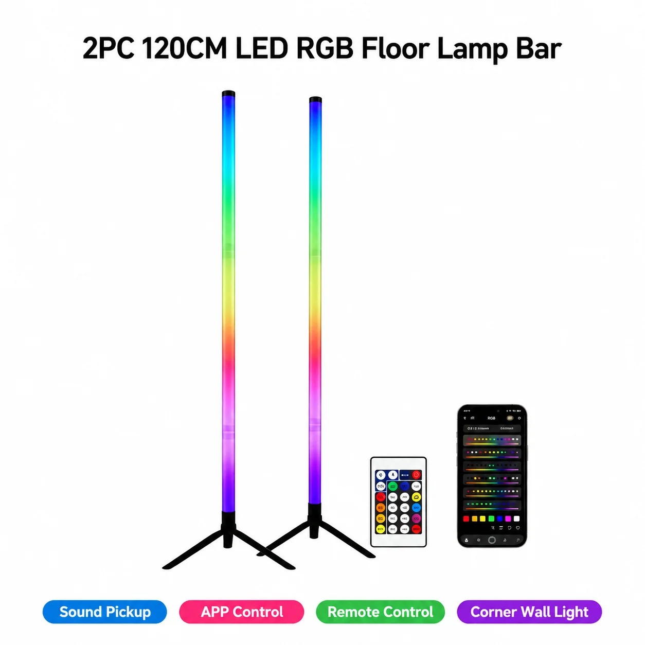 Decor Lighting Pack - Paquete de 2 Lámparas de Esquina