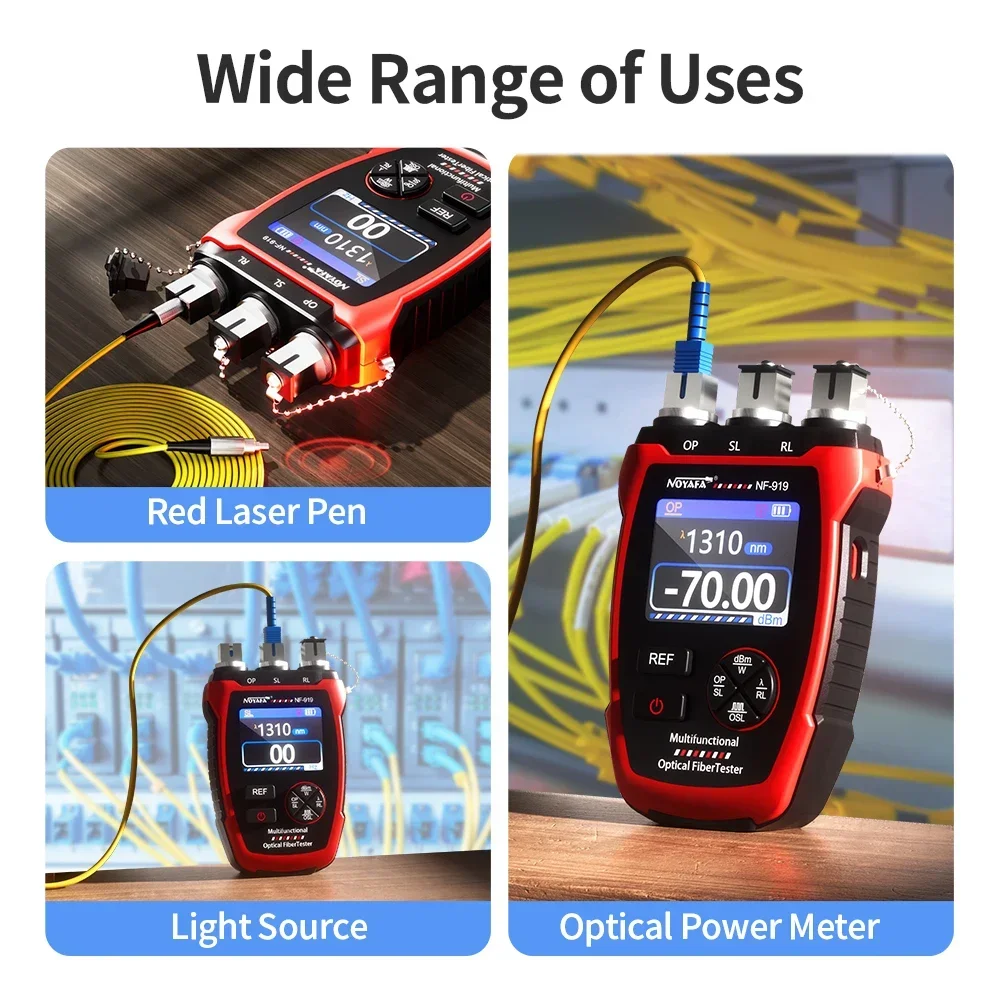 Lighting Visual - NOYAFA-probador de fibra óptica, medidor de