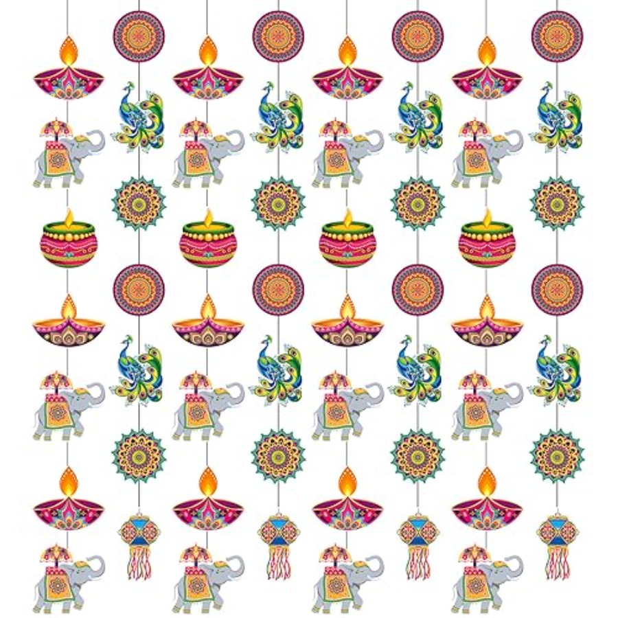 Lighting Decoration For Diwali - 8 Piezas de Decoración Colgante para