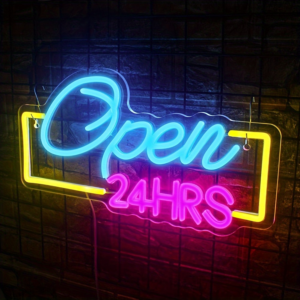 Decor Lighting Opening Hours - Letreros de neón Led abiertos las