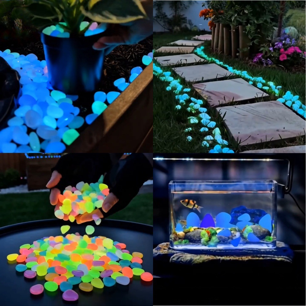 Decor Lighting Pack - Piedras luminosas coloridas que brillan en