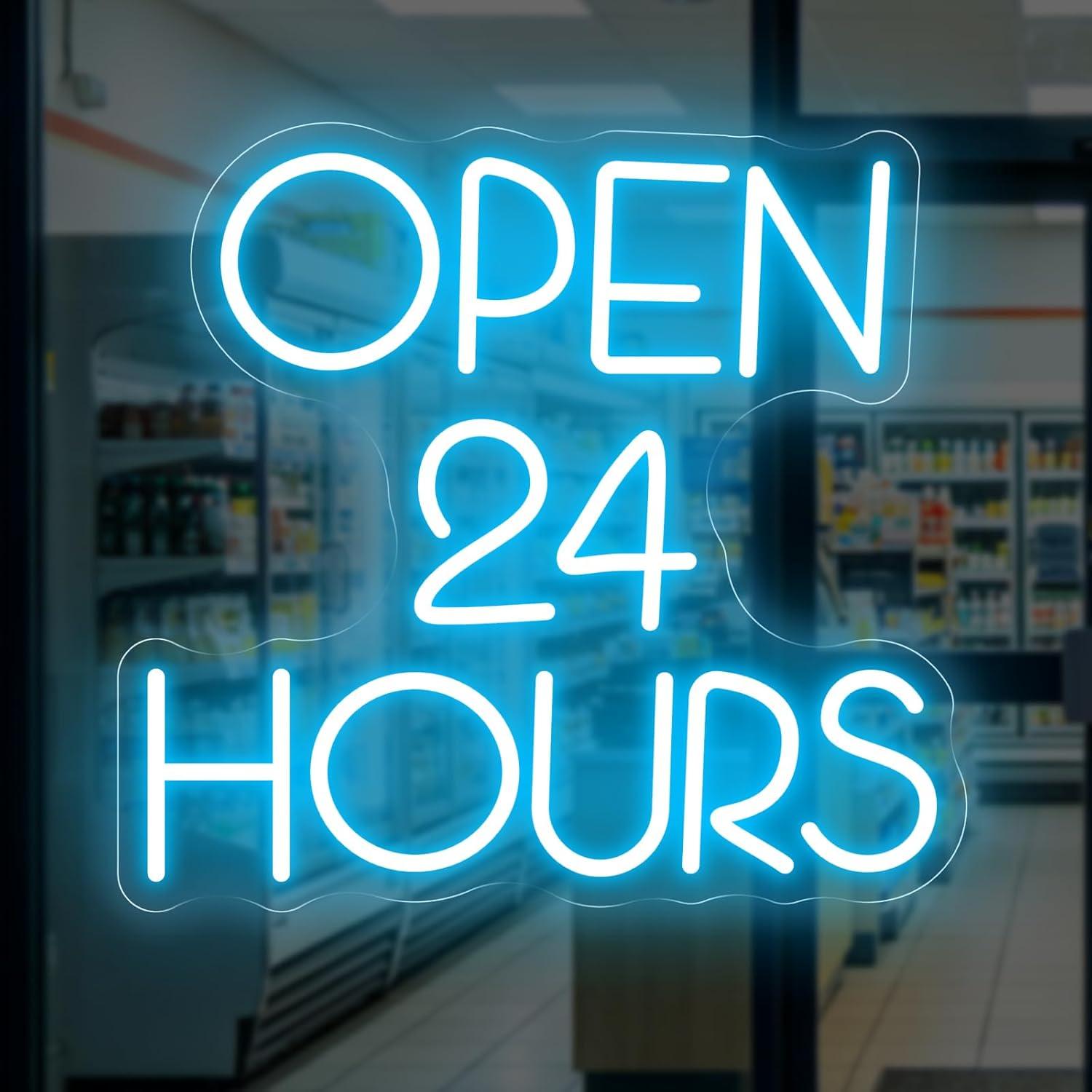 Decor Lighting Opening Hours - Letrero Luminoso LED USB Regulable de