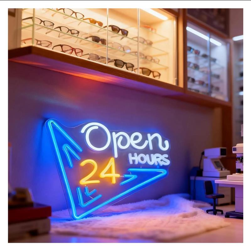 Letrero de neón abierto las 24 - Decor Lighting Opening Hours reseña y precio