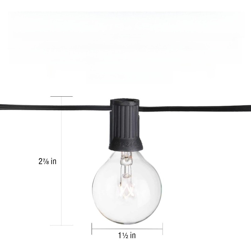 Luces de cadena con bombillas  - Outdoor Lighting Wedding Decor reseña y precio