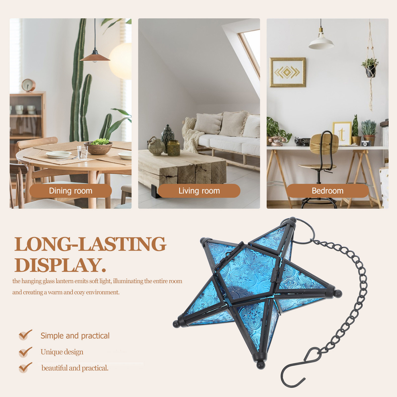 Lámpara decorativa de cristal  - Outdoor Lighting Wedding Decor reseña y precio