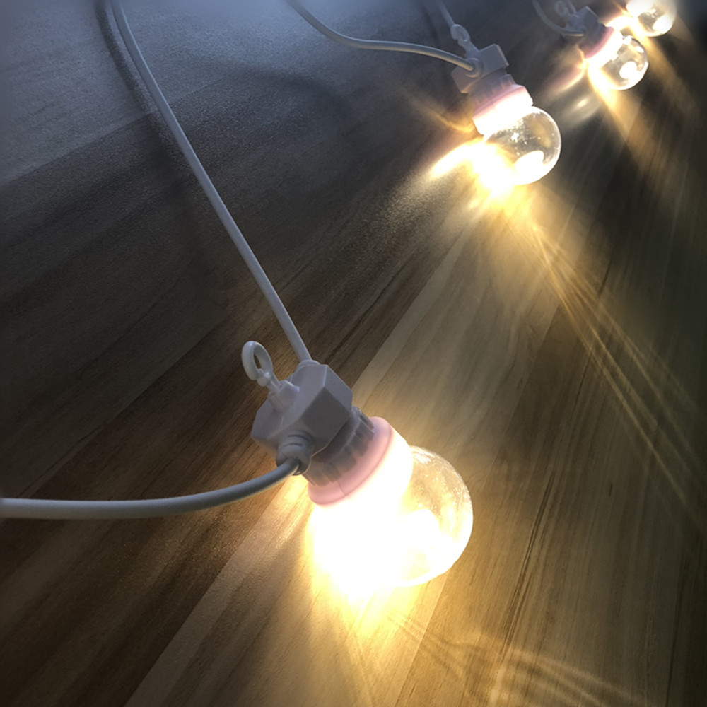 IP65 G50 Cable blanco bola lec - Outdoor Lighting Wedding Decor reseña y precio