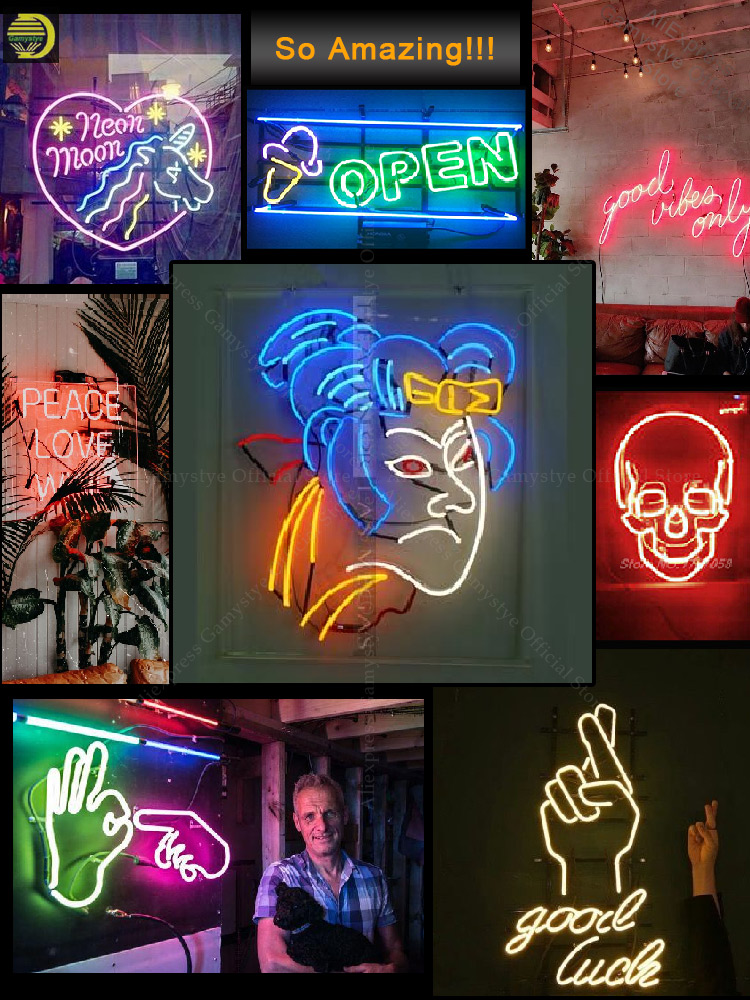 Letrero de neón Drive Thru Ope - Decor Lighting Opening Hours reseña y precio