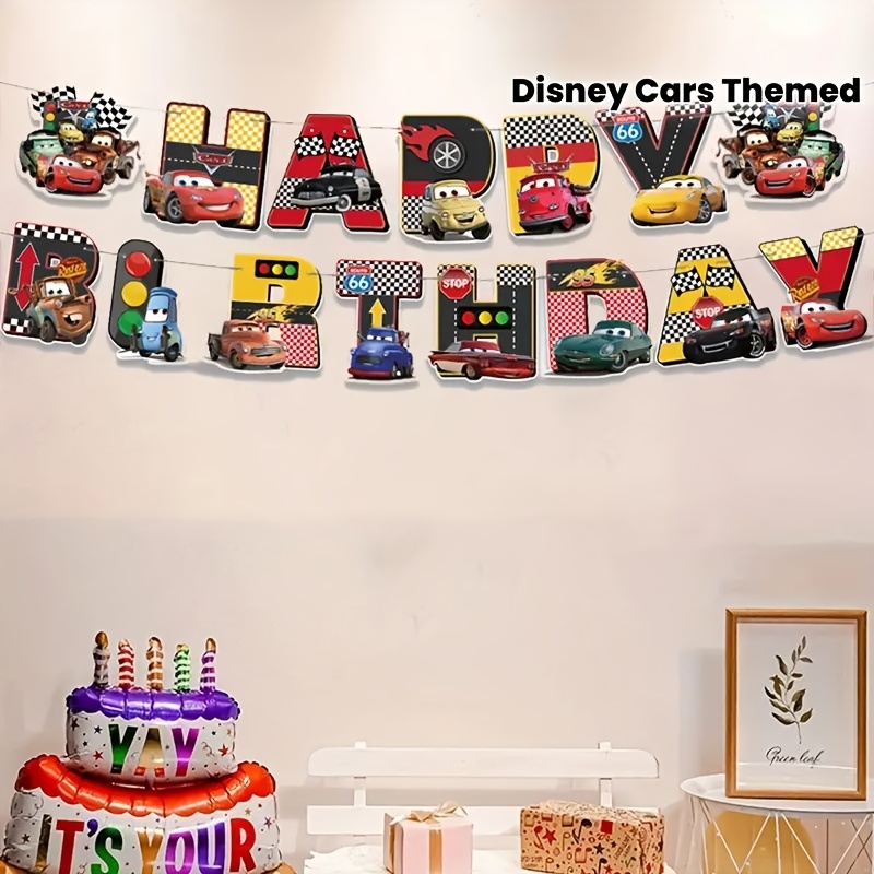 Banners de merchandising de an - Lighting Mcqueen Birthday Decor reseña y precio