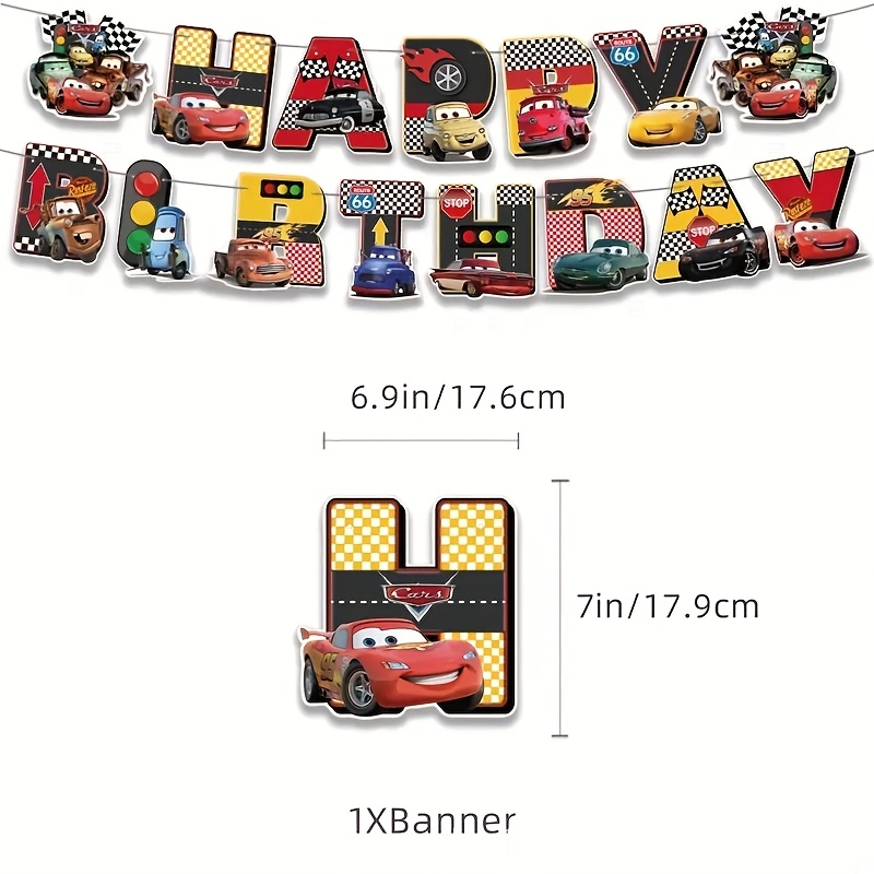 Banners de merchandising de an - Lighting Mcqueen Birthday Decor reseña y precio
