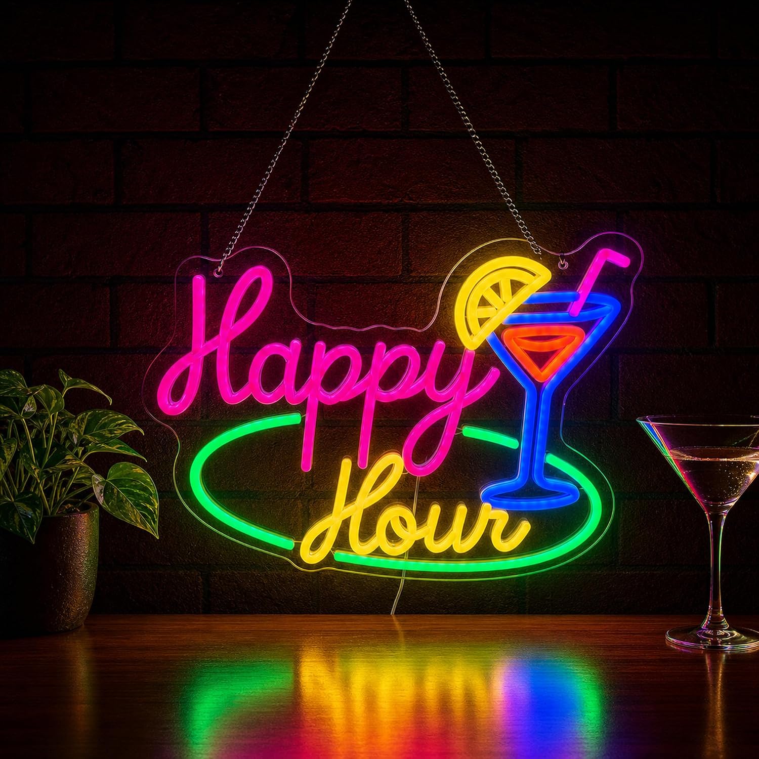 Letrero LED de neón con diseño - Decor Lighting Opening Hours reseña y precio