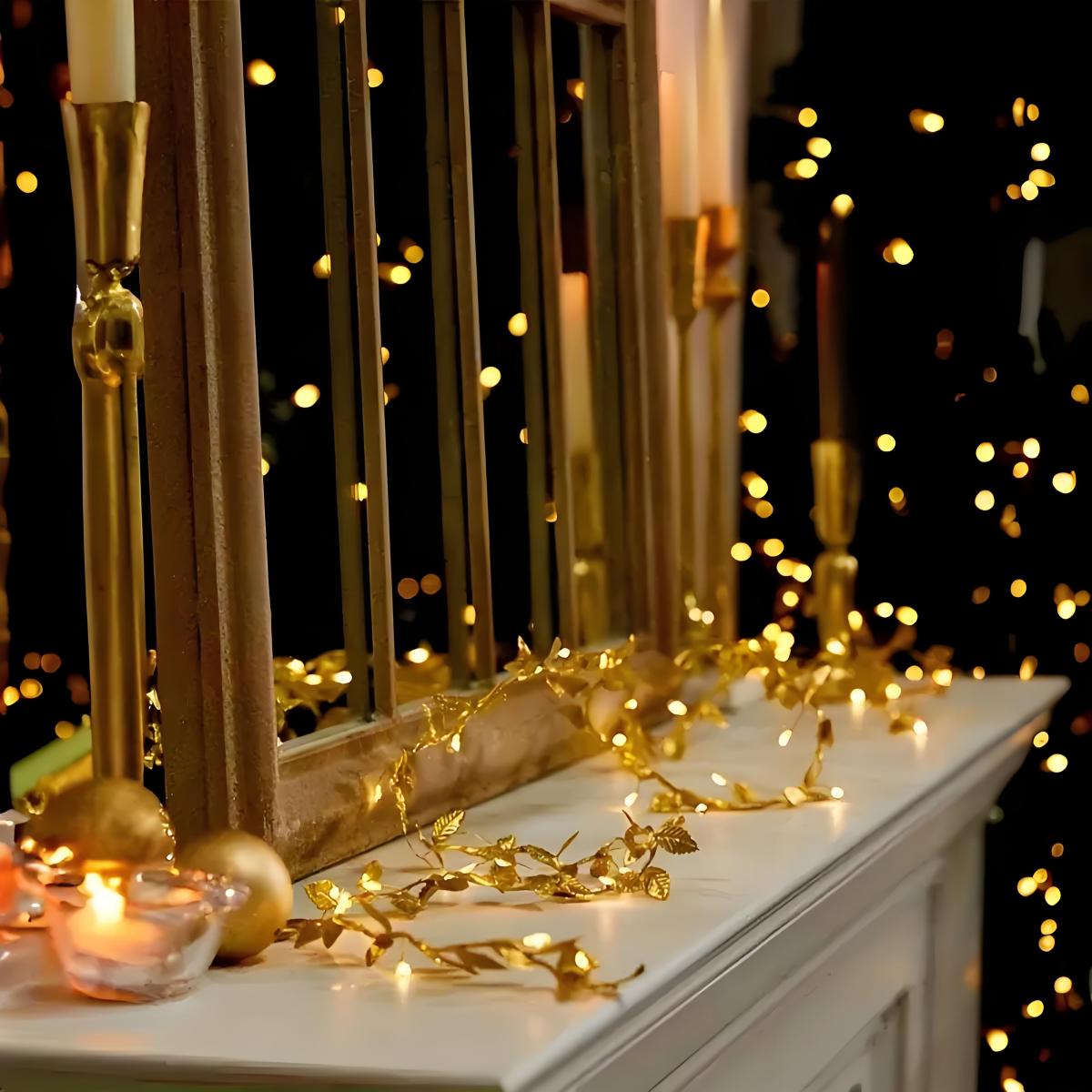 Luces LED Románticas con Hojas - Lighting Decoration For Diwali reseña y precio