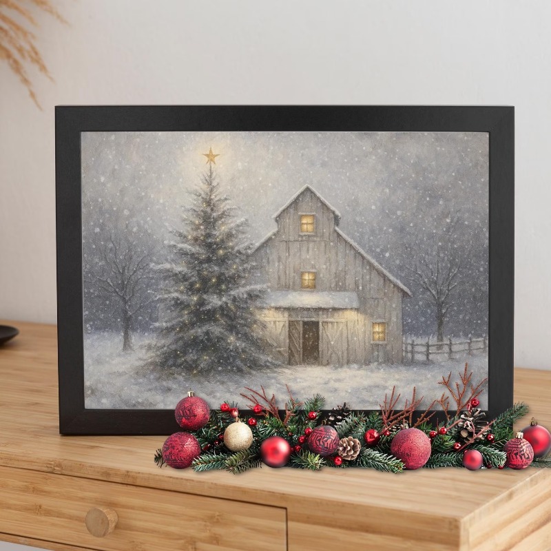 Cuadro de pared de lona rústic - Wall Decor Lighting Tree reseña y precio