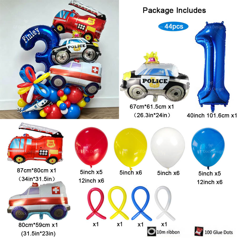 1 Juego de Globos de Aluminio  - Lighting Mcqueen Birthday Decor reseña y precio