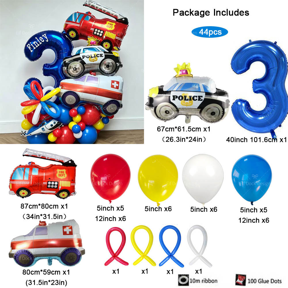 1 Juego de Globos de Aluminio  - Lighting Mcqueen Birthday Decor reseña y precio