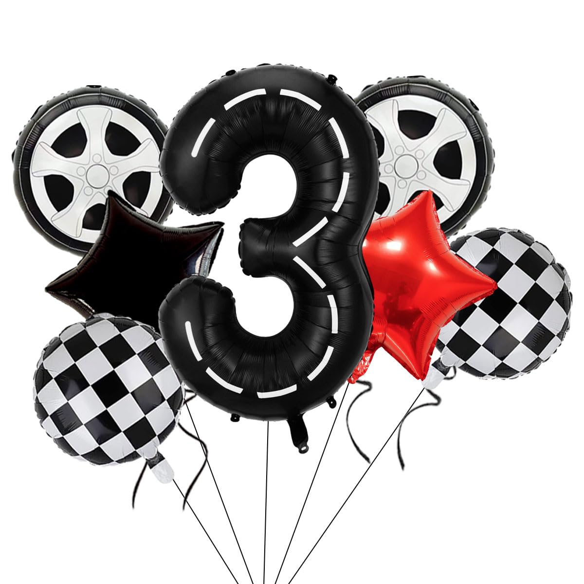 Decoraciones de globos de cump - Lighting Mcqueen Birthday Decor reseña y precio