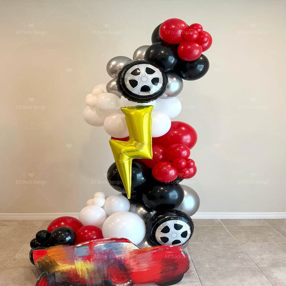 69 Globos de Neumáticos de Coc - Lighting Mcqueen Birthday Decor reseña y precio