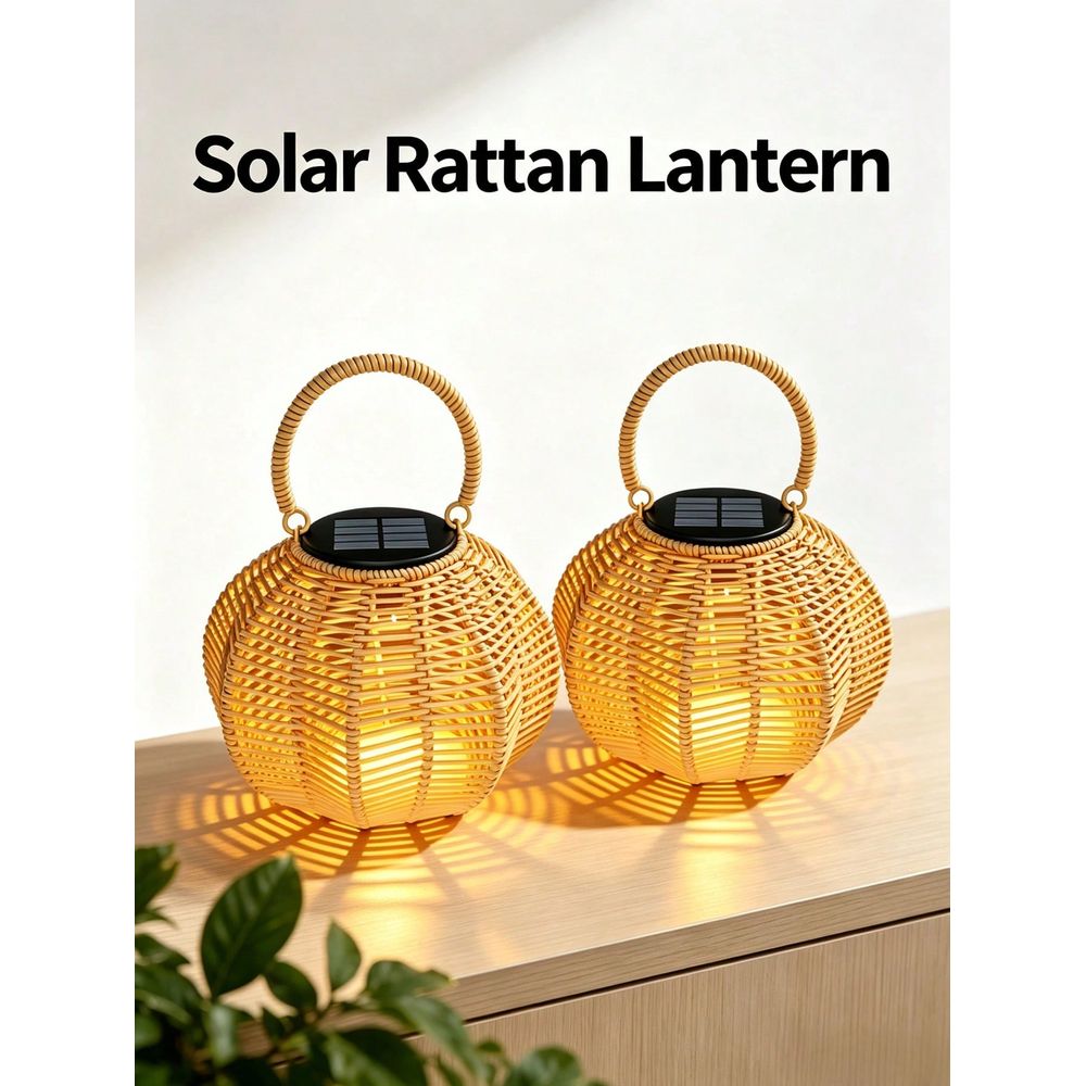 Lámpara Solar de Ratán para De - Outdoor Lighting Wedding Decor reseña y precio