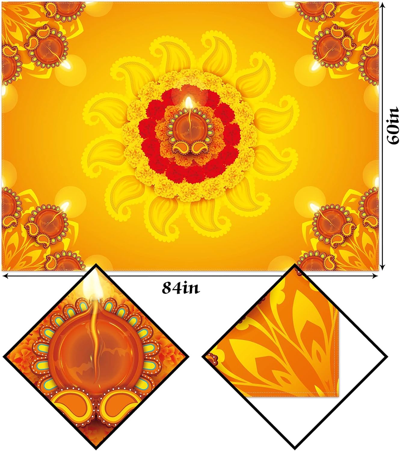 Mantel Rectangular para Decora - Lighting Decoration For Diwali reseña y precio