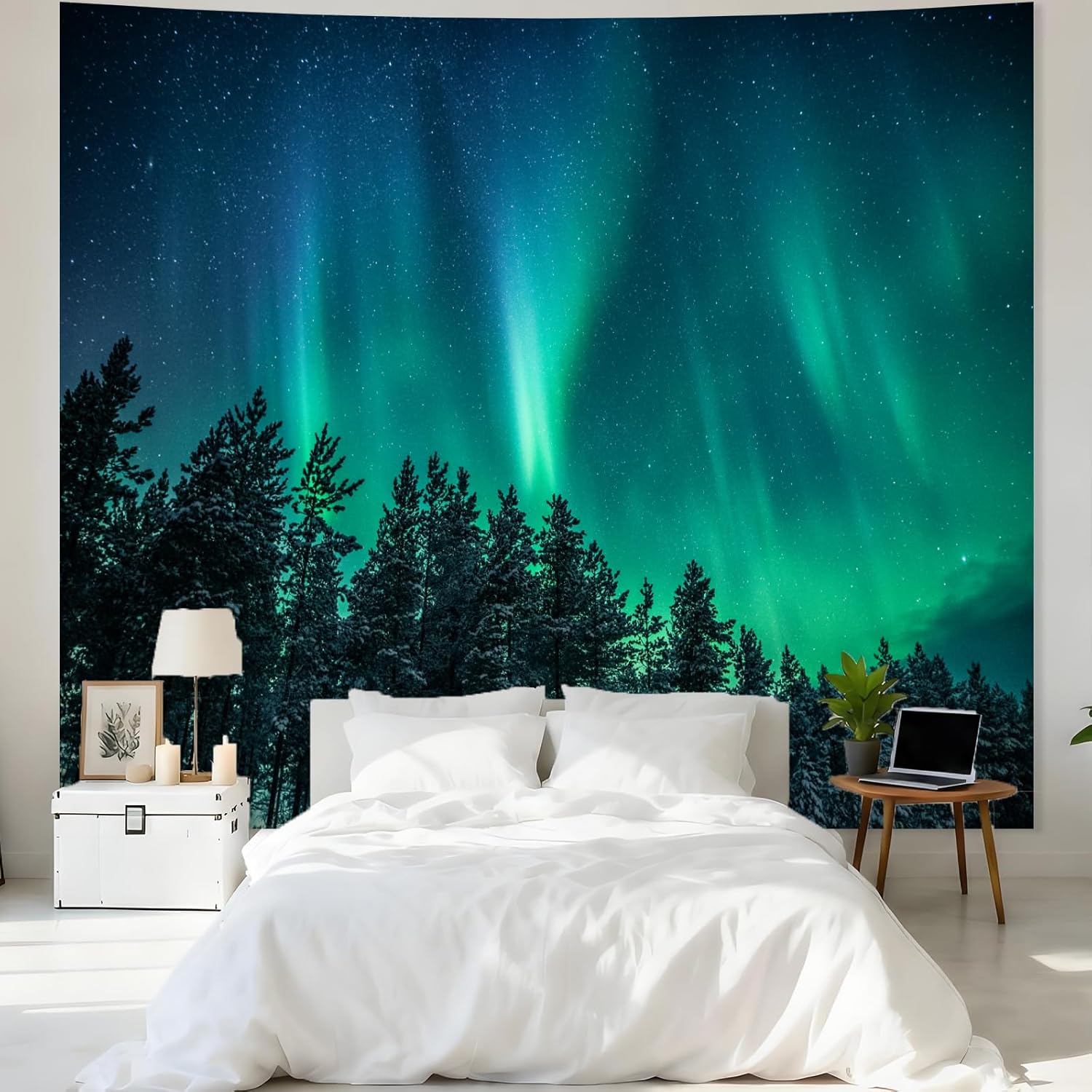 Tapiz grande con diseño de aur - Wall Decor Lighting Tree reseña y precio
