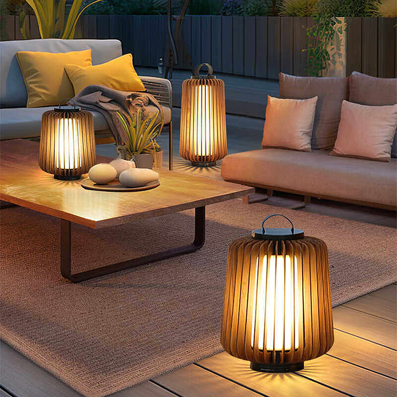 Lámpara de pie luminosa para p - Lighting Decor Outdoor reseña y precio