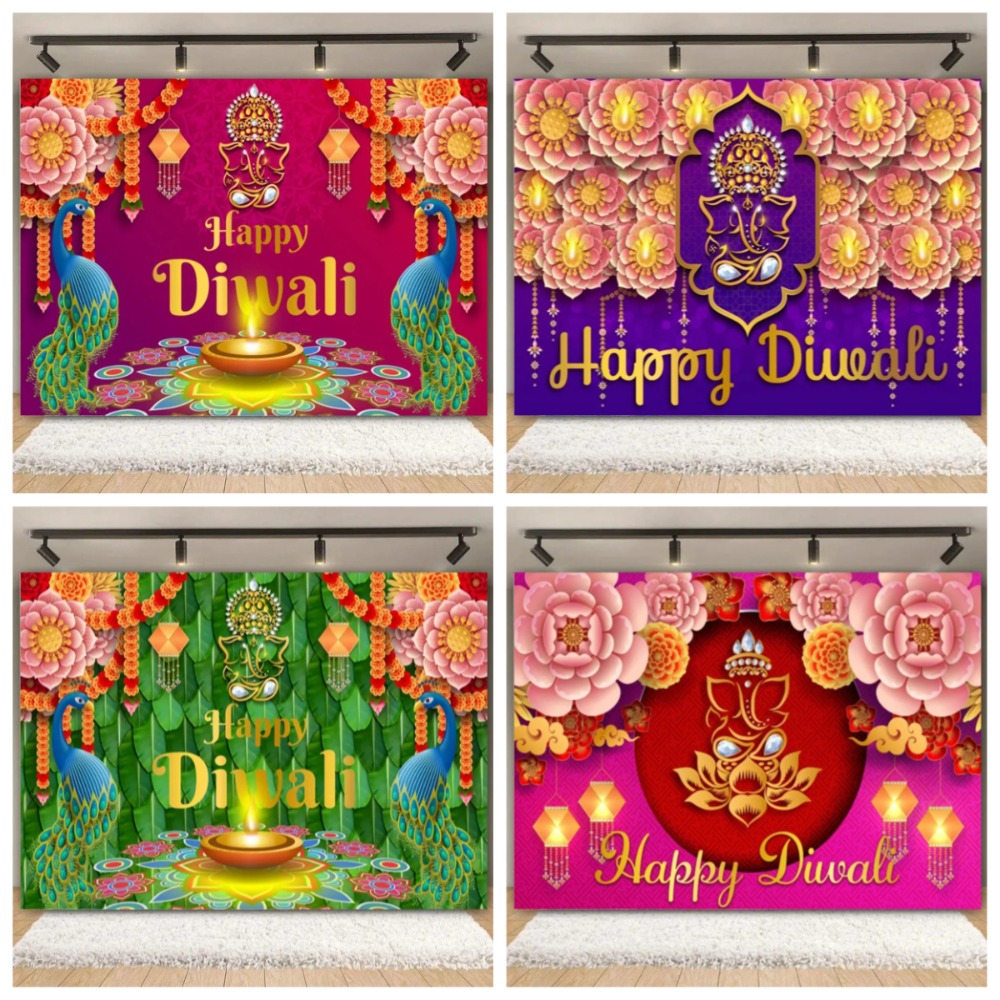 Feliz Diwali Festival telón de - Lighting Decoration For Diwali reseña y precio